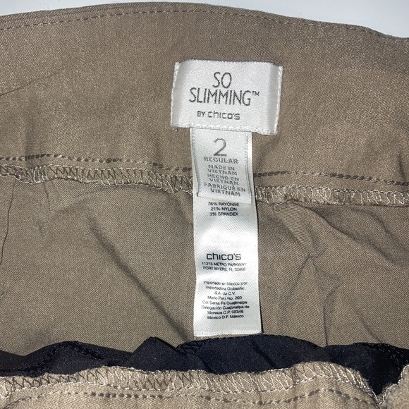 So slimming by Chico’s khaki pants - Picture 2 of 4